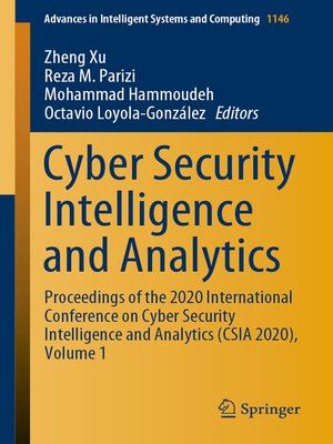 cover image of Cyber Security Intelligence and Analytics
